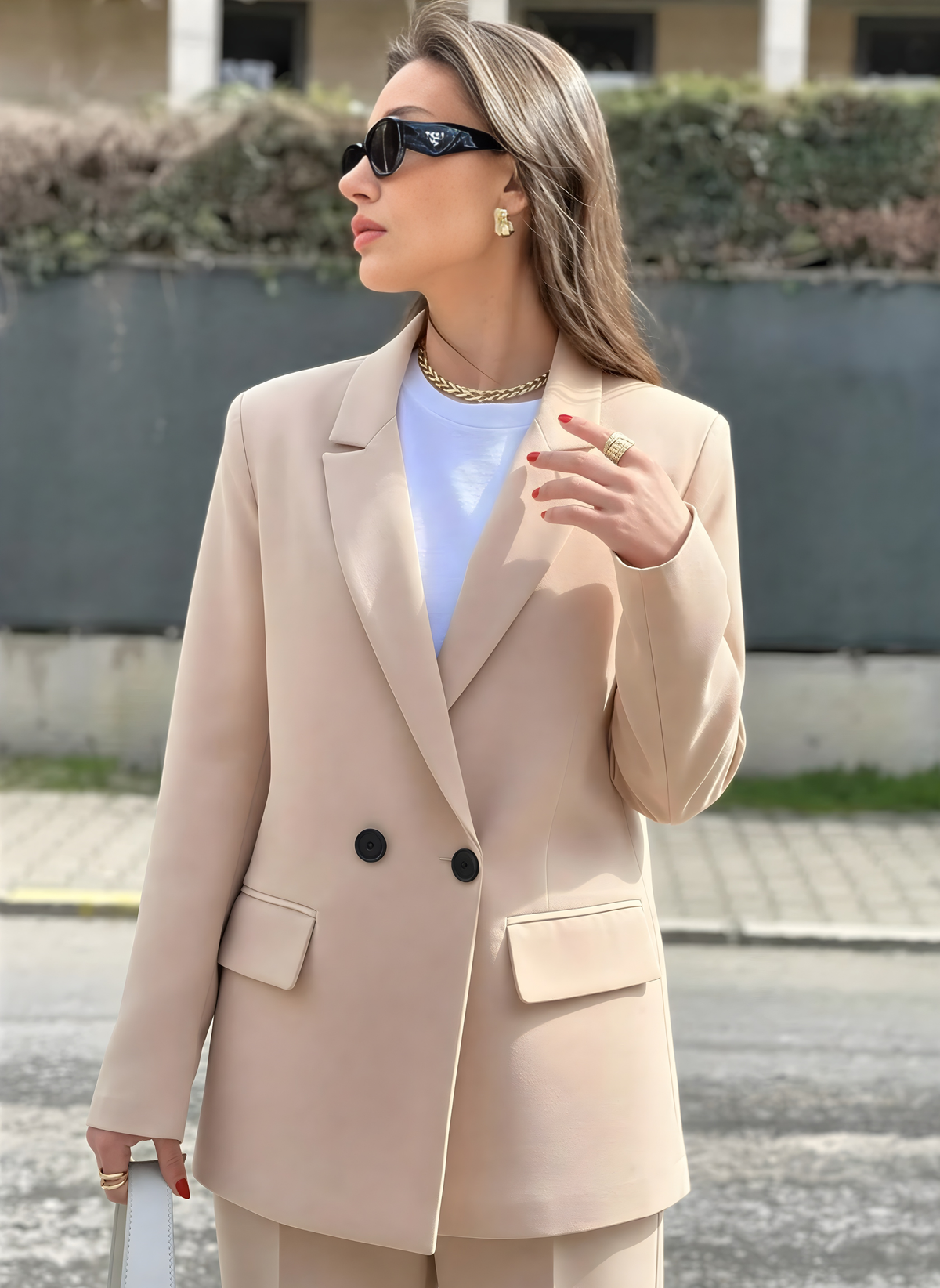 Ensemble Costume Beige
